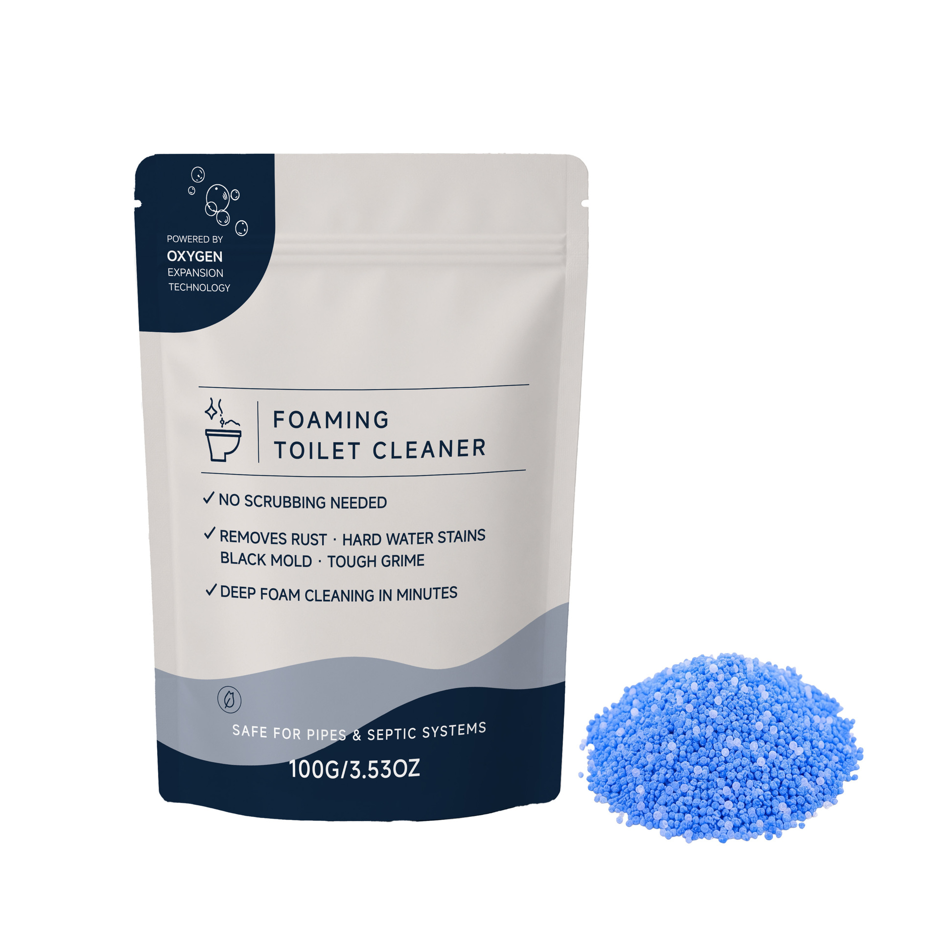 Foaming Toilet Bowl Cleaner Deep Cleaning & Stain Removal