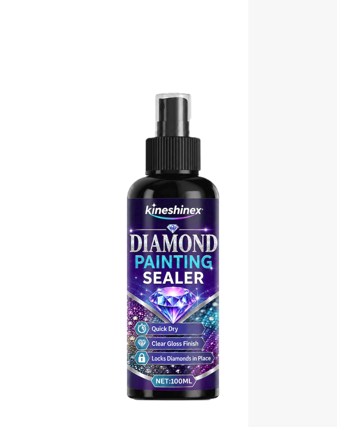 Diamond Painting Sealer Spray, 100ml Quick Dry Gloss Finish Sealant For Diamond
