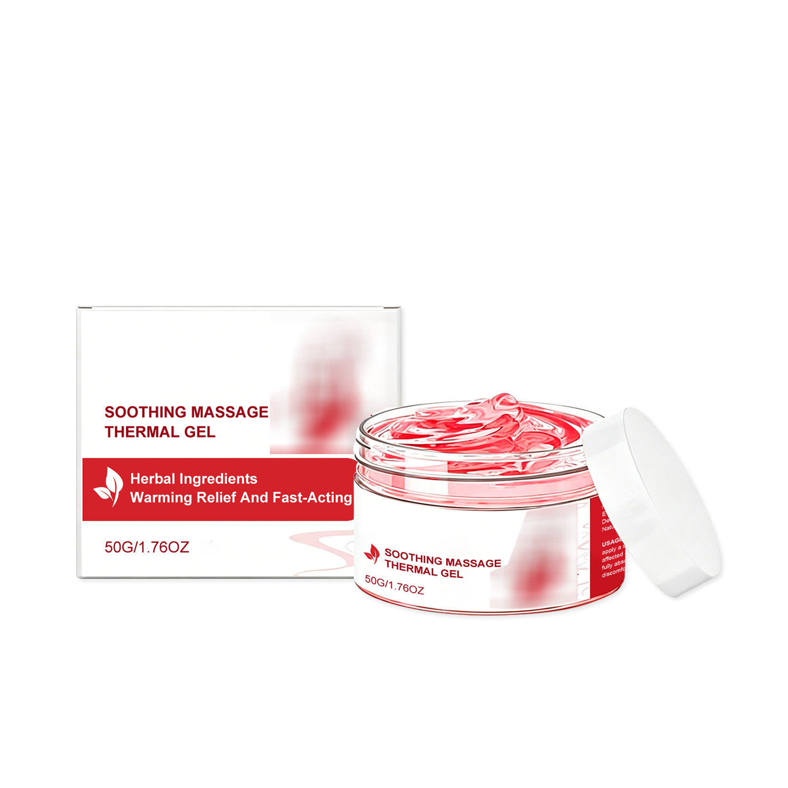 Warming Massage Gel For Body, Natural Herbal Massage Cream, Firming & Smoothing