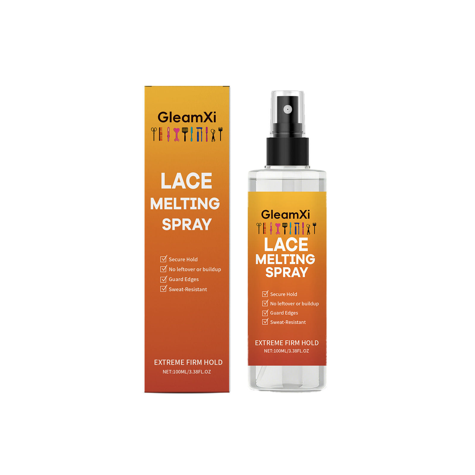 Lace Melting Spray, Melting Spray for Lace Wigs, Lace Bond Adhesive Spray 100ml