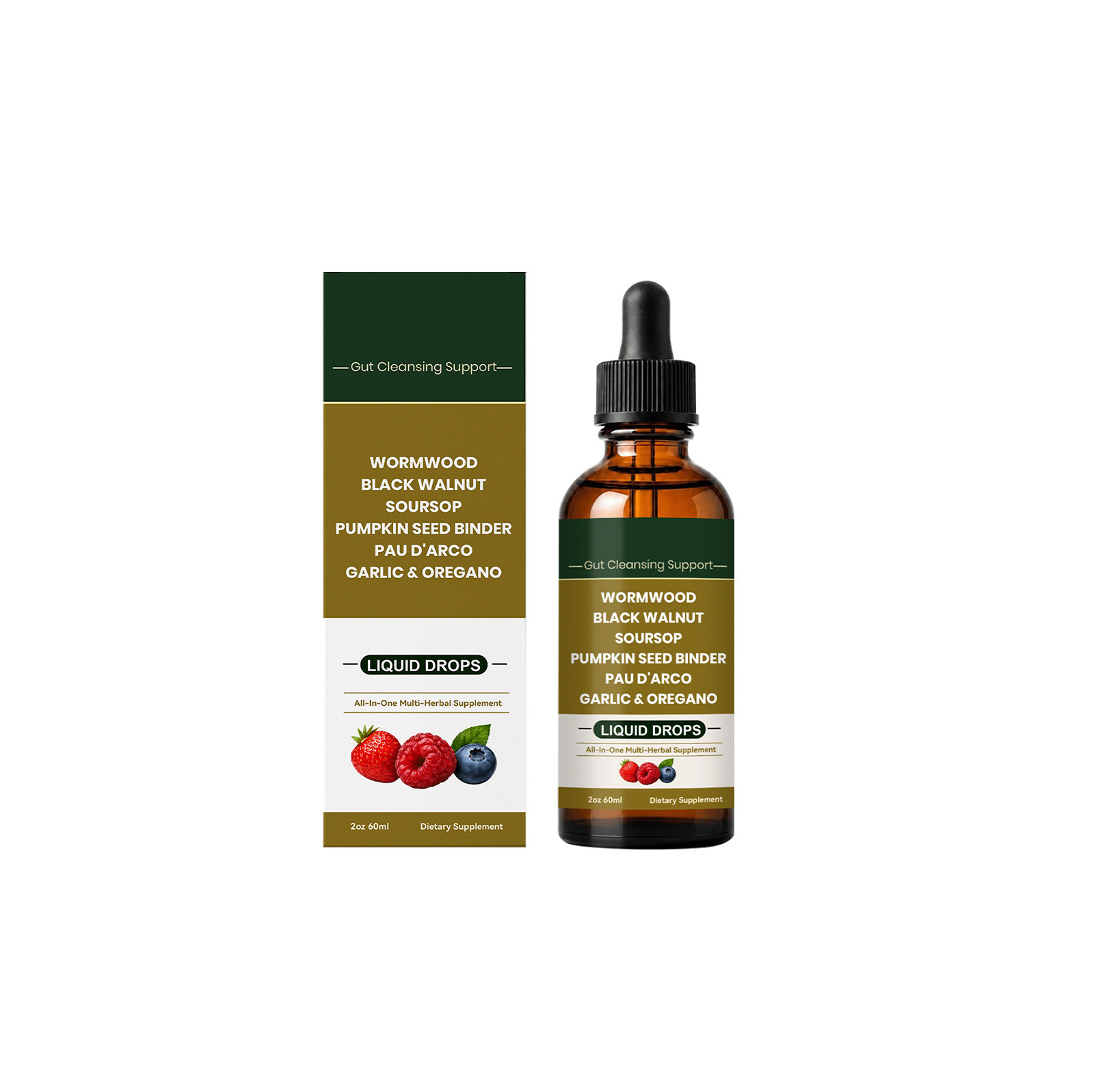 Wild Harvested Wormwood Botanical Liquid Herbal Supplement Drops 60ml USA