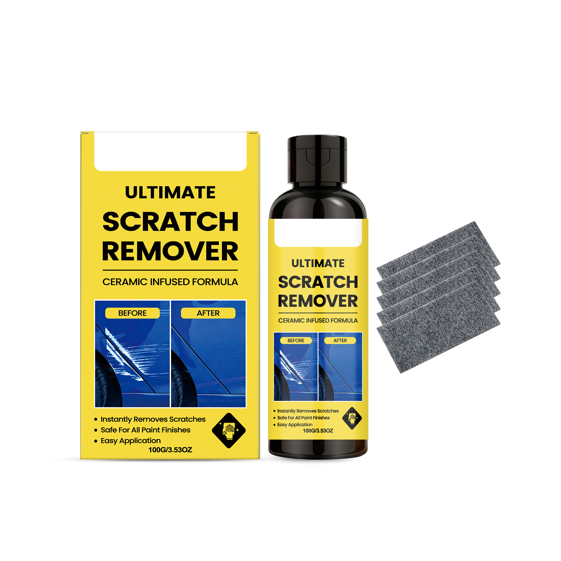 Car Scratch Remover,Car Paint Repair Paste Polishing Kit For Light Scratches