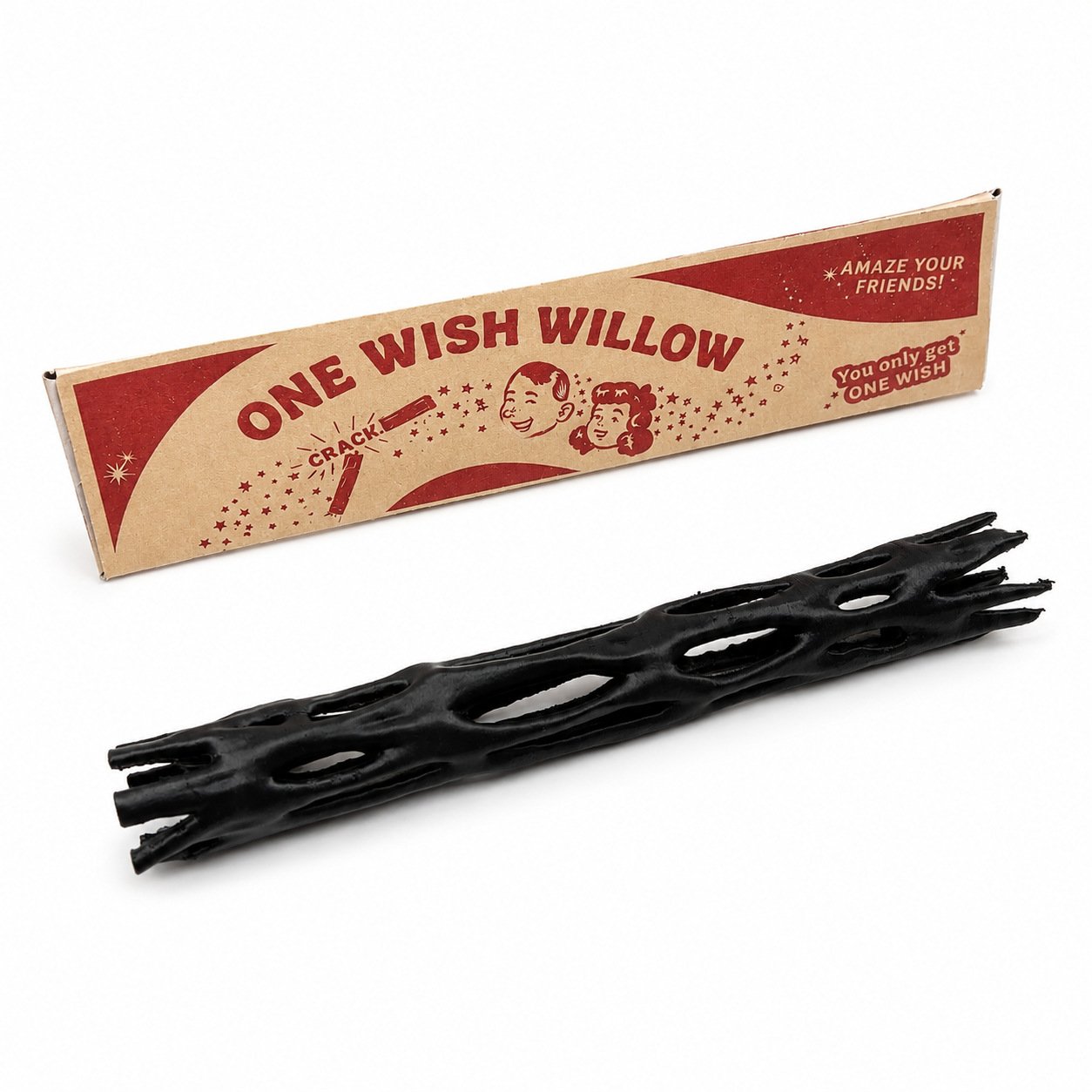 One Wish Willow Snap Stick Replica With Triangle Gift Box,Breakable Wish-Making