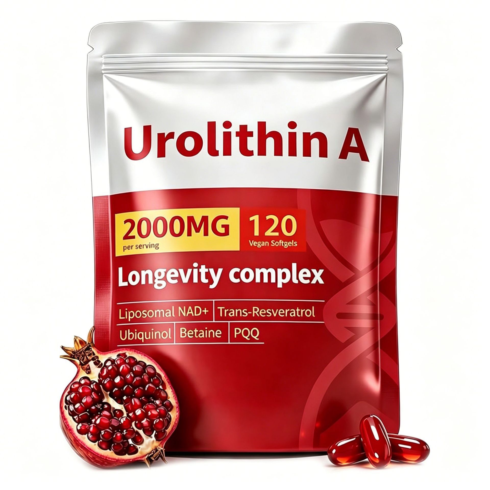 Urolithin A Premium 6-in-1 Mitochondrial Support Supplement With Liposomal USA