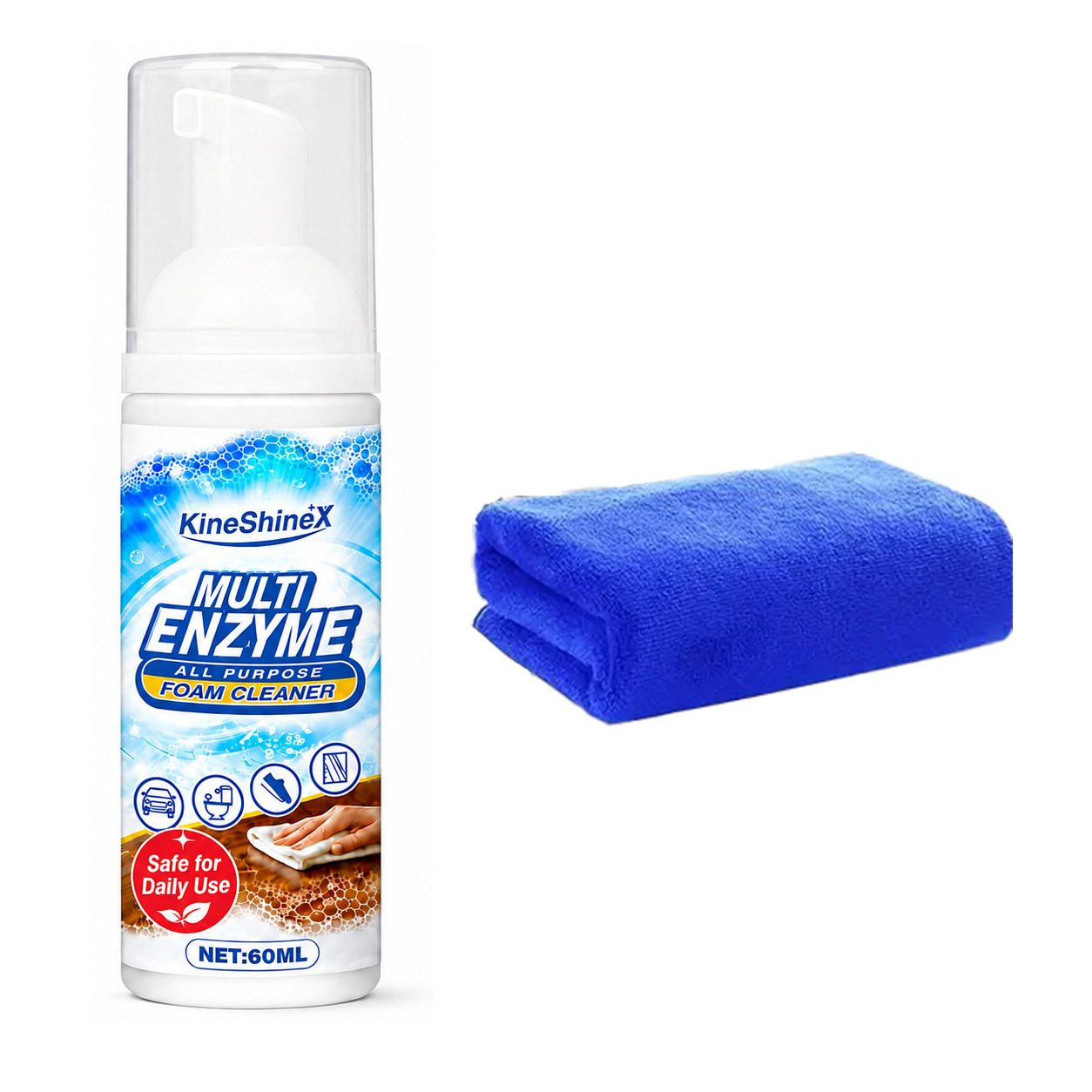 Multi-Enzyme Foam Cleaner,Multi-Surface Foam Cleaner Spray for Kitchen, Upholste