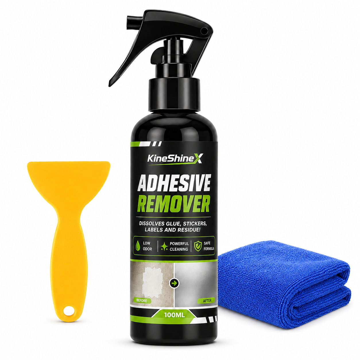 Adhesive Remover Spray for Cars–Paint Safe Formula Removes Glue,Stickers, Labels