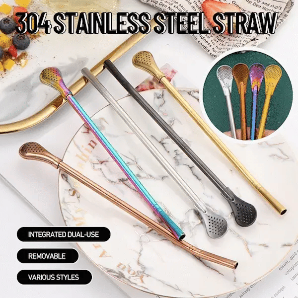 🔥Novinka 2025 | Slamková lyžička 2 v 1