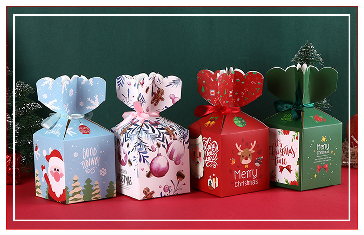 DIY Foldable Christmas Gift Box Candy Packaging Box For Party Chocolate ...