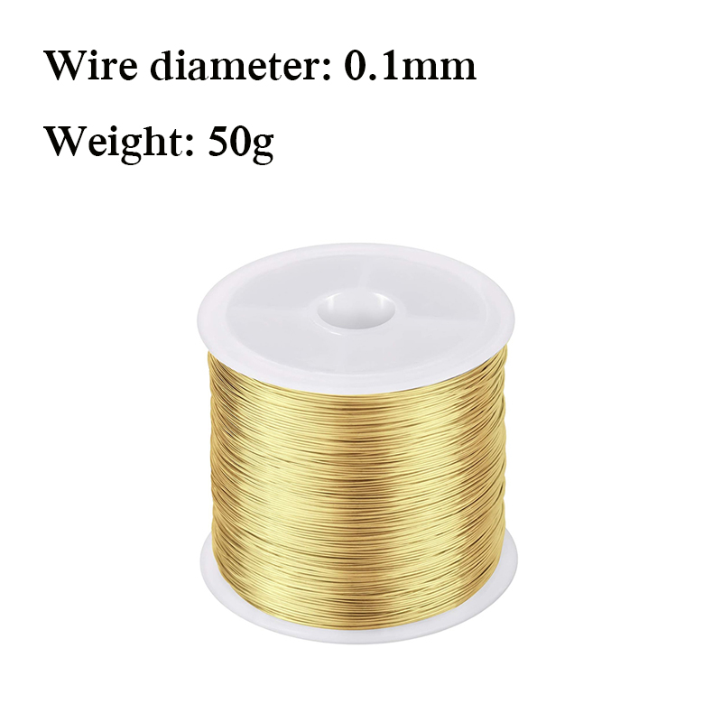 50g Jewellery Wire Tarnish Proof Brass Bendable Metal Wire for Jewellery Making