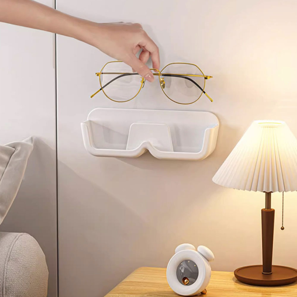 Portaoggetti/ Supporto/Organizer da Parete per Occhiali da Sole - 4 pezzi Porta Occhiali Espositore per occhiali in plastica Portaocchiali per Occhiali, Gioielli,Decorazione per La Casa, trasparente