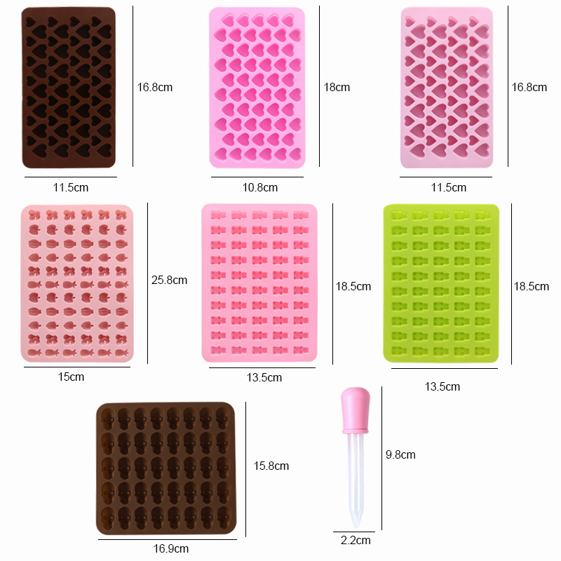 Description Picture 5 of itemFAIS DU Candy Cake Mold Silicone Reusable Non-Stick Kids Diy Tool Accessories Skull Love Cute Dropper Chocolate Multi-Use Mould