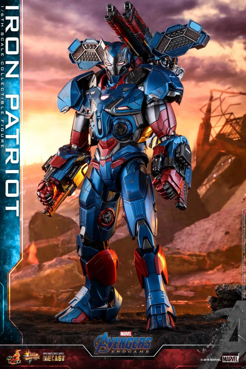 hot toys iron patriot diecast