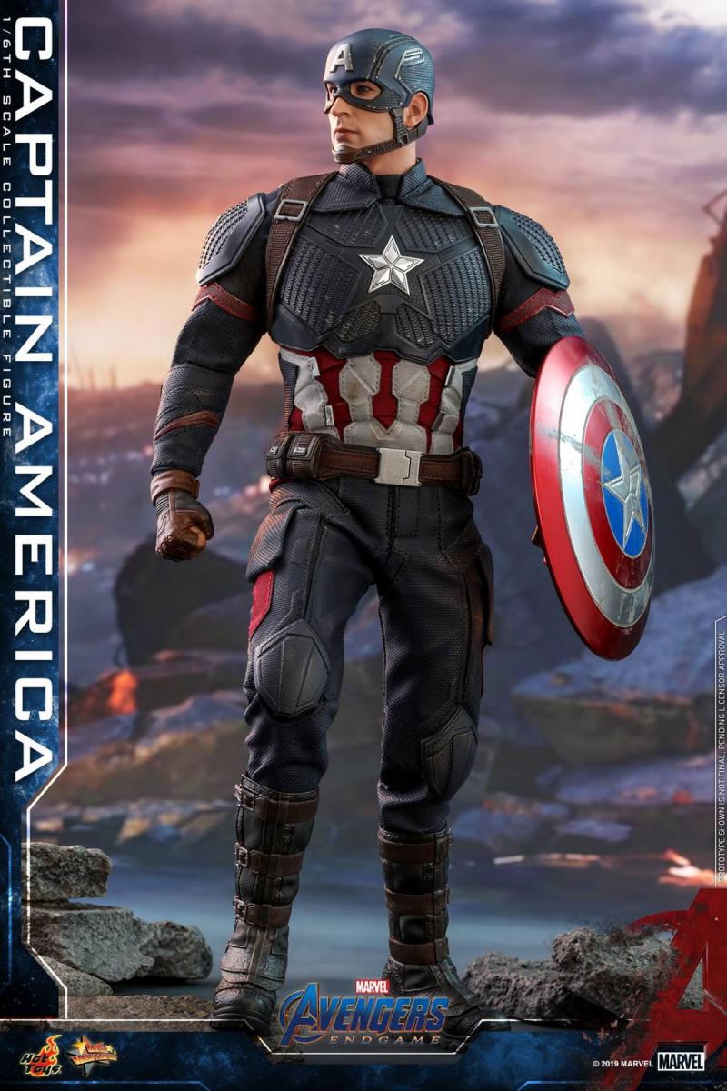 Hot Toys Action Figure marvel avengers final capitão américa steve rogers anime figura de