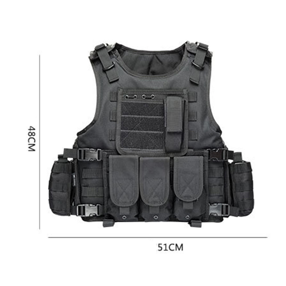 Hunting Module Molle Combat Plate Carrier Tactical Vest Airsoft Outdoor Black 