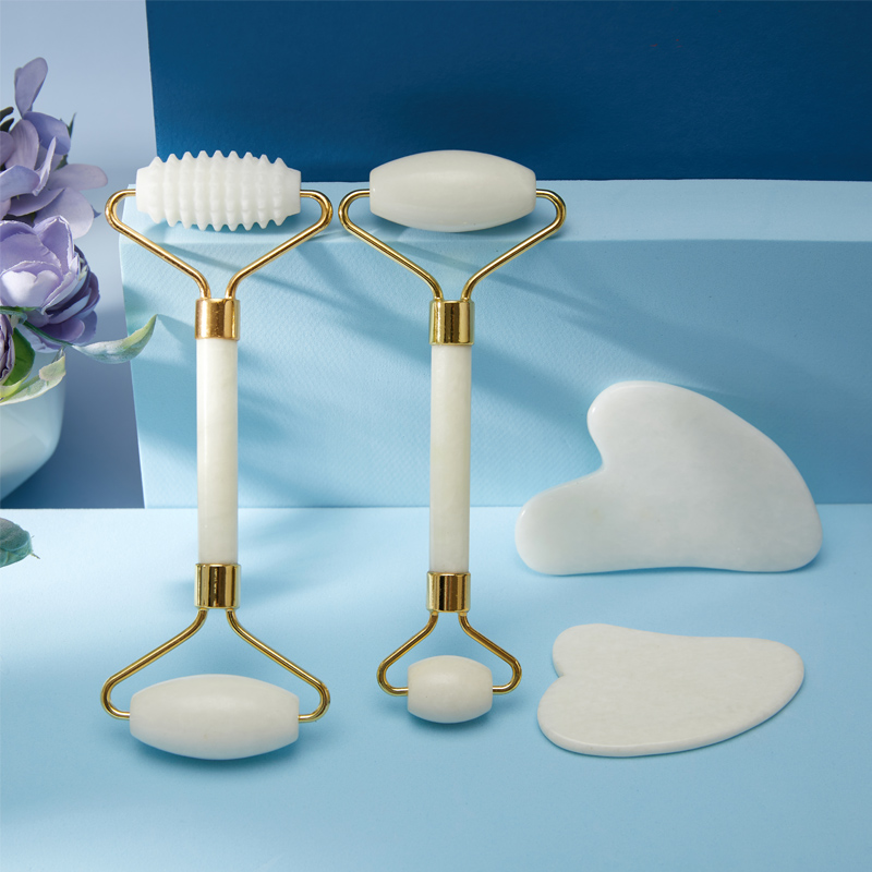 New Jade Roller Massager Gouache Scraper for Face Facial Skin Care Tools Natural Body Back Beauty Lifting Massagers Rollers Set New Jade Roller Massager Gouache Scraper for Face Facial Skin Care Tools Natural Body Back Beauty Lifting Massagers Rollers Set