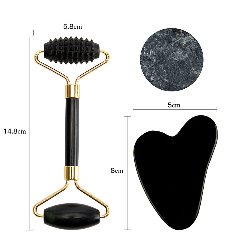 New Jade Roller Massager Gouache Scraper for Face Facial Skin Care Tools Natural Body Back Beauty Lifting Massagers Rollers Set New Jade Roller Massager Gouache Scraper for Face Facial Skin Care Tools Natural Body Back Beauty Lifting Massagers Rollers Set