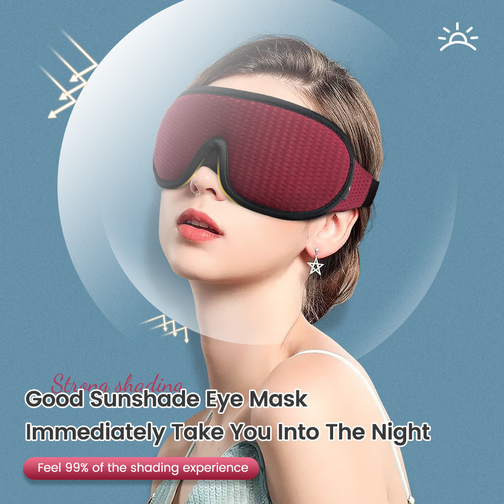 3D Sleeping Mask 100% Blackout Blindfold Sleep Mask for Eyes Smooth Sleep Eye Mask Sleeping Aid Eye Mask for Travel Slaapmasker