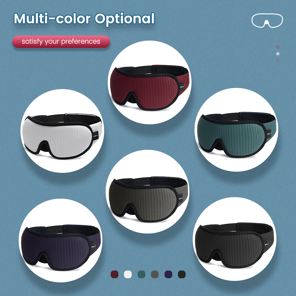 3D Sleeping Mask 100% Blackout Blindfold Sleep Mask for Eyes Smooth Sleep Eye Mask Sleeping Aid Eye Mask for Travel Slaapmasker