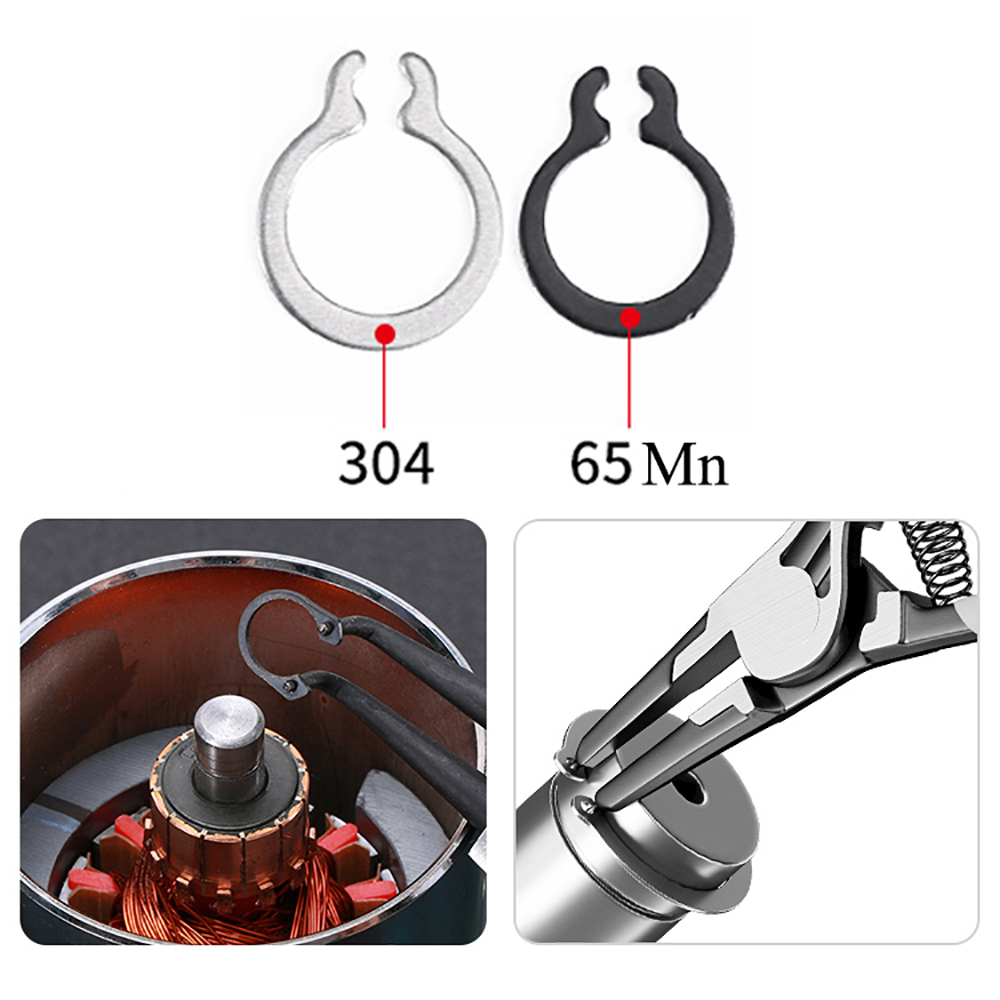 Description Picture 4 of item50-1000Pc C Type External Circlip Retaining Rings Shaft Circlip Washer M3-M9 Stainles Steel/65Mn C-type Retaining Clip Snap Ring