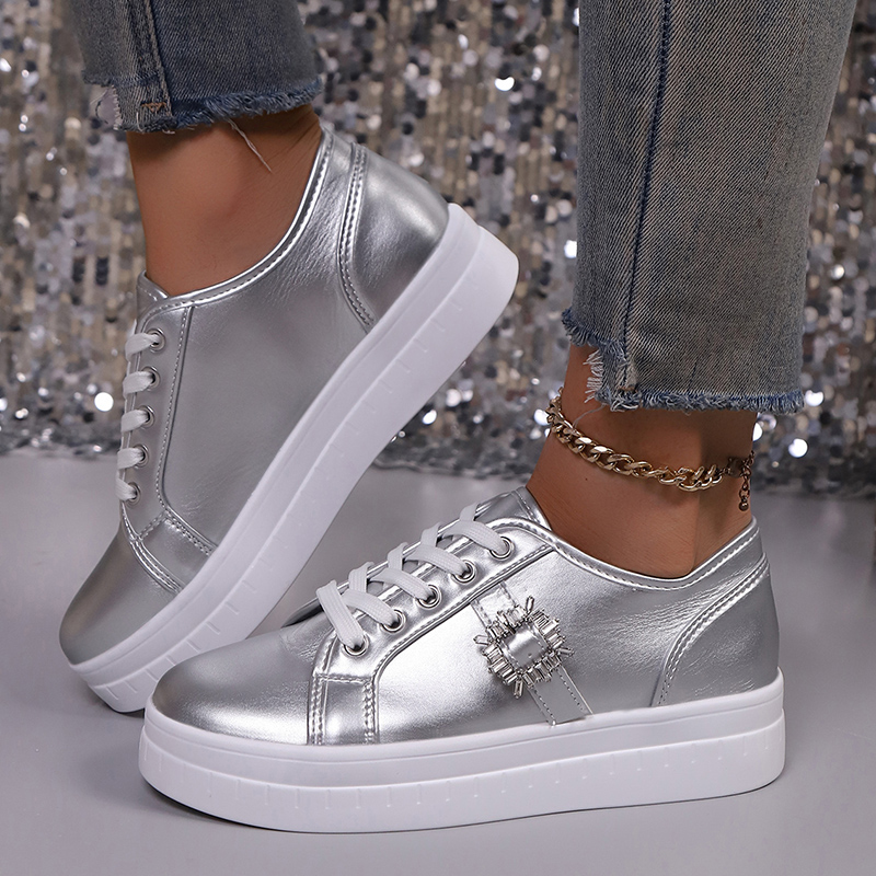 Iarus Sneakers Alte Da Donna In Tela Bianca, Leggere E Traspiranti, Scarpe Casual Passeggio E Tennis, Modello High-Top - 2