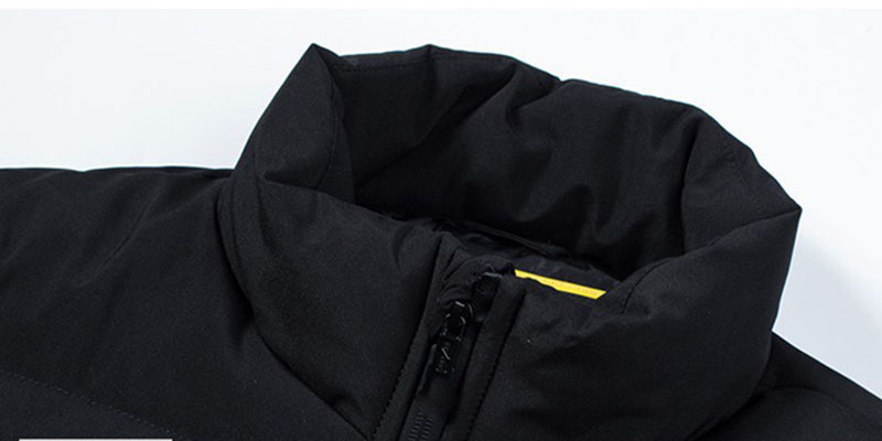 2025 Winter New Men's Down Cotton Jacket Daily Casual Windproof Warm Parkas Outwear Short Stand Collar Warm Cotton Clothing