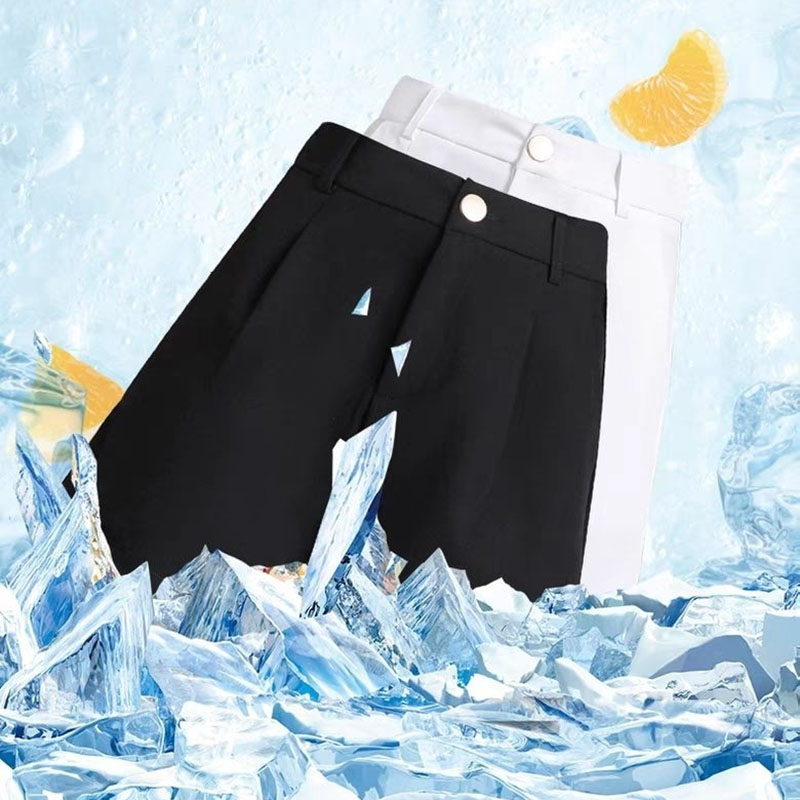 Summer Black Suit Shorts for Women Solid All-Match Casual Button Zipper A-Line Shorts Fashion Office Lady Commute Short Pants