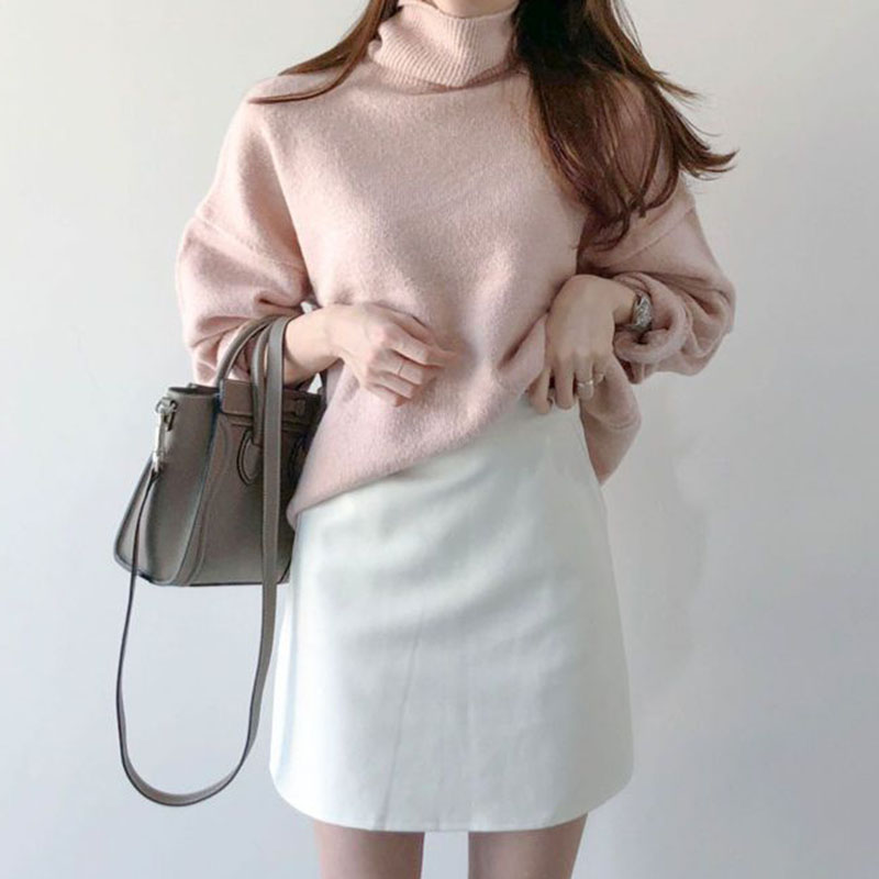Korean White Short Skirts Women Spring Autumn with Pocket Commute Office Lady Mini Skirts Casual All-Match A-Line Suit Skirt