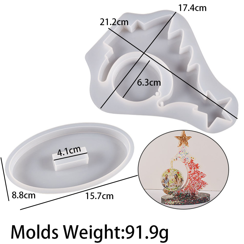 Albero di Natale Origami alto 14.3 cm. Stampo in silicone anche per Candele