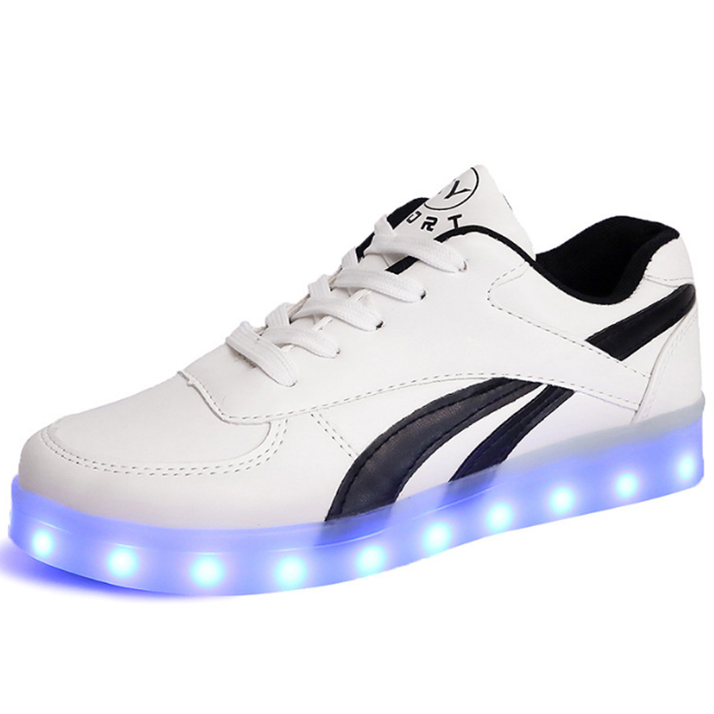 New LED Luminous Shoes Pair Luminous Sneakers Shoes Men Women - Picture 12 of 12