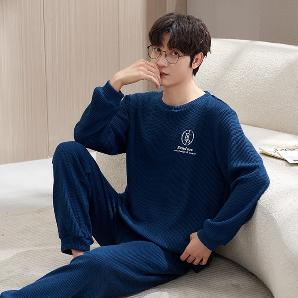 Men's Long Sleeve Cotton Pyjamas Casual Clothing Set L-3XL Cool - Picture 18 of 37