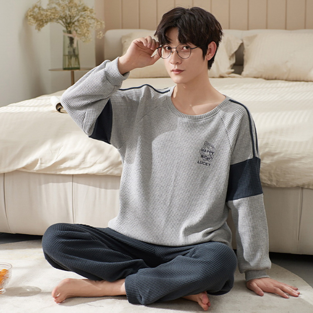 Men's Long Sleeve Cotton Pyjamas Casual Clothing Set L-3XL Cool - Picture 20 of 37