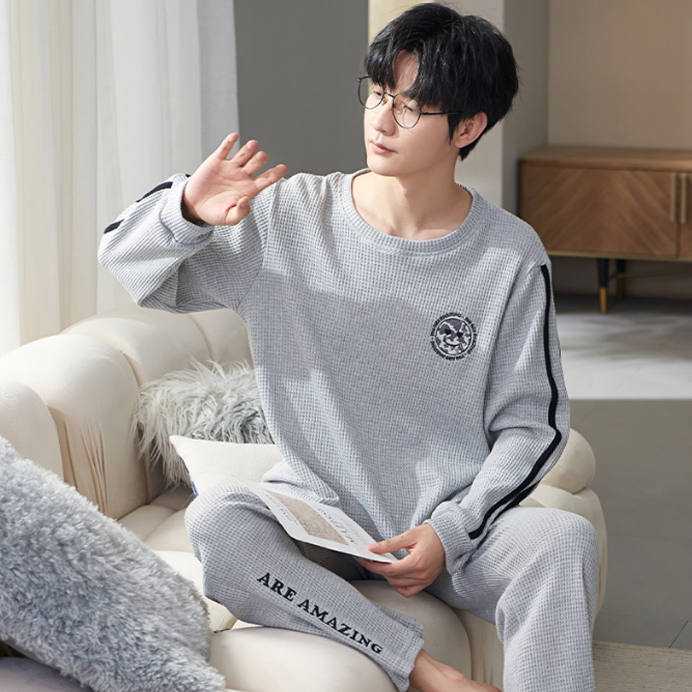 Men's Long Sleeve Cotton Pyjamas Casual Clothing Set L-3XL Cool - Picture 24 of 37
