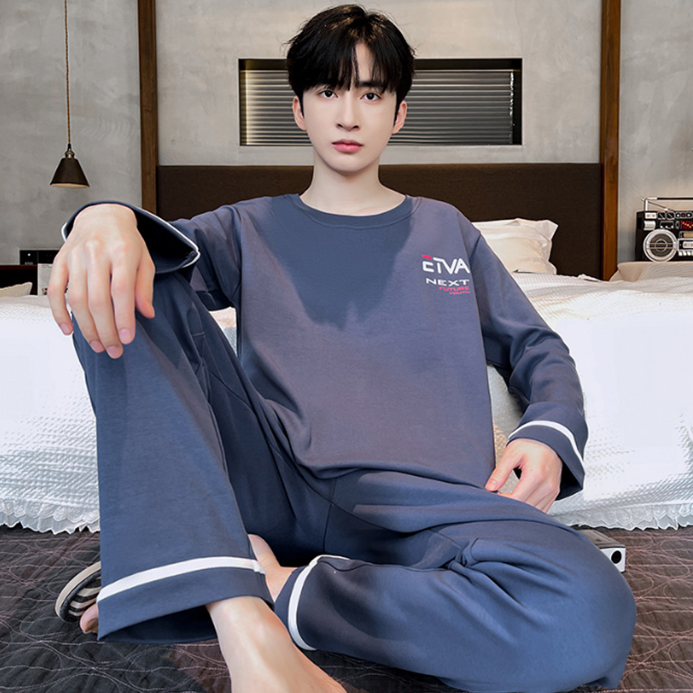 Men's Long Sleeve Cotton Pyjamas Casual Clothing Set L-3XL Cool - Picture 27 of 37