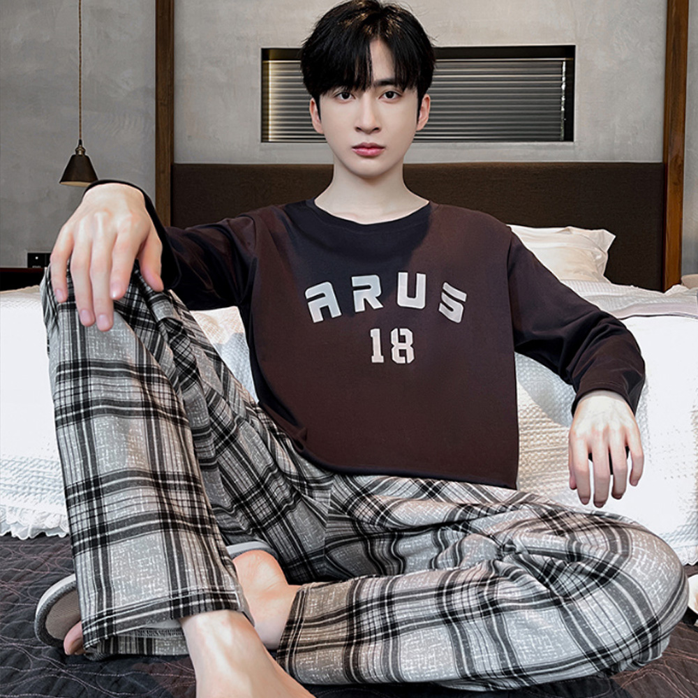 Men's Long Sleeve Cotton Pyjamas Casual Clothing Set L-3XL Cool - Picture 30 of 37