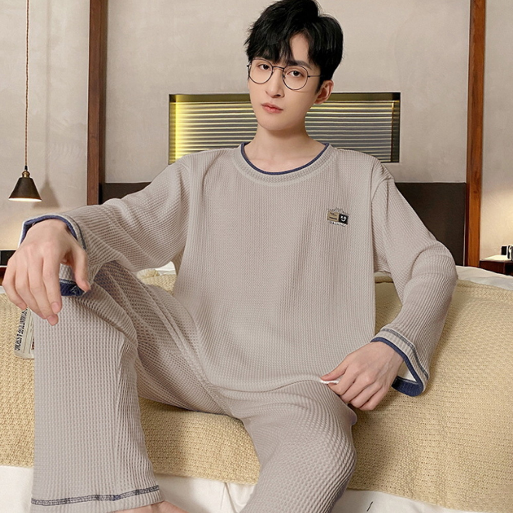 Men's Long Sleeve Cotton Pyjamas Casual Clothing Set L-3XL Cool - Picture 33 of 37