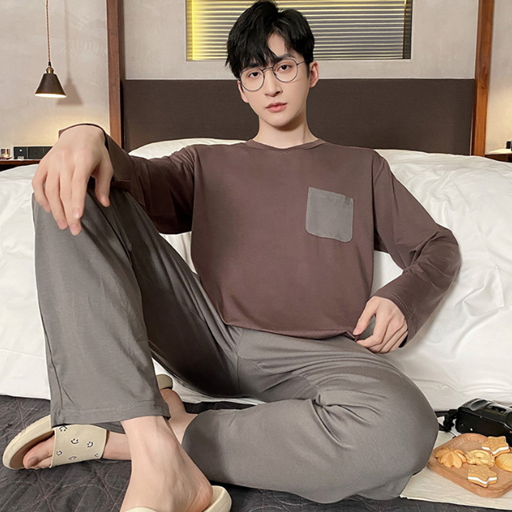Men's Long Sleeve Cotton Pyjamas Casual Clothing Set L-3XL Cool - Picture 35 of 37