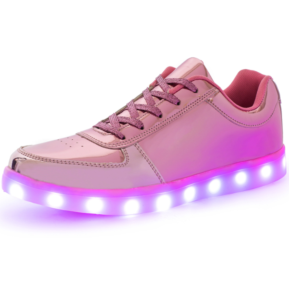 LED Leuchtende Glow Schuhe Bunte Sneaker Turnschuhe Blinkschuhe 35-46 - Picture 18 of 18