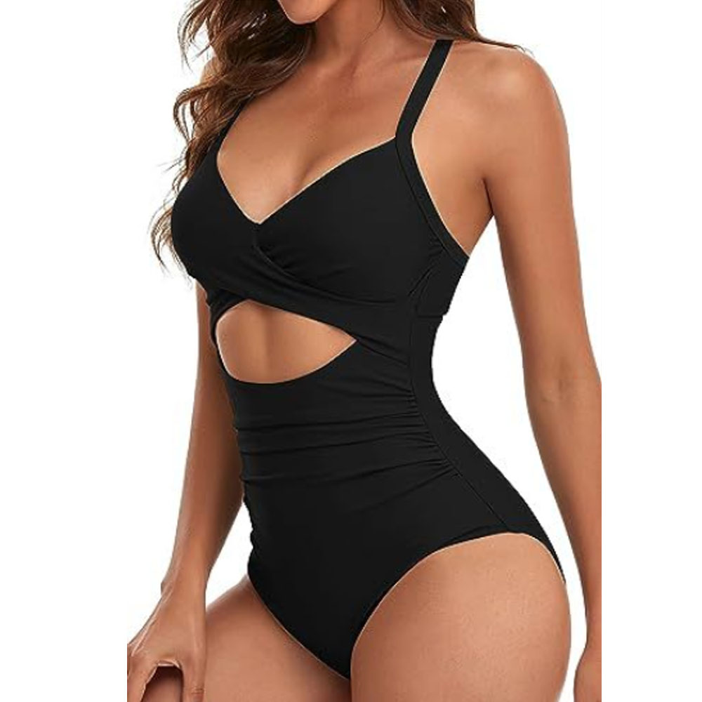 Costume da bagno donna monopezzo moda scavato senza schiena aderente bikini - Foto 27 di 50