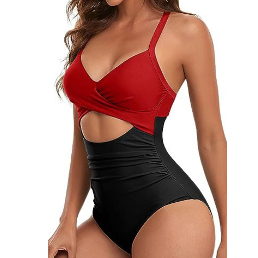 Costume da bagno donna monopezzo moda scavato senza schiena aderente bikini - Foto 30 di 50