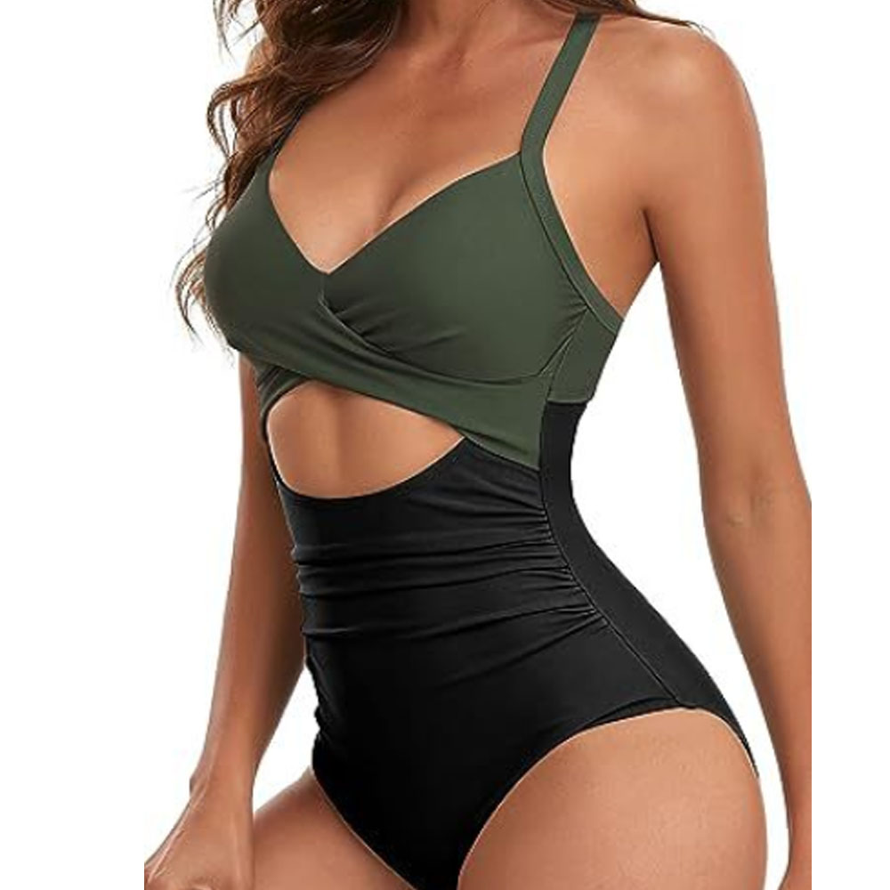 Costume da bagno donna monopezzo moda scavato senza schiena aderente bikini - Foto 43 di 50