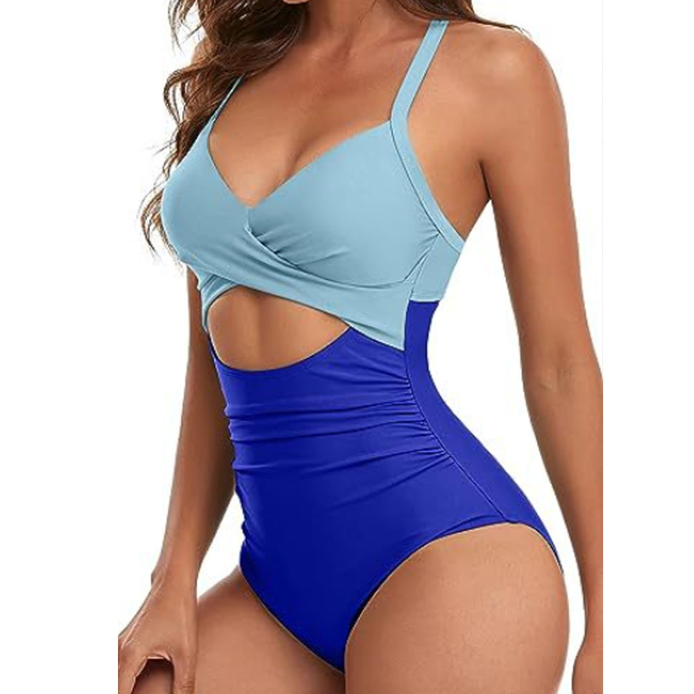 Costume da bagno donna monopezzo moda scavato senza schiena aderente bikini - Foto 45 di 50