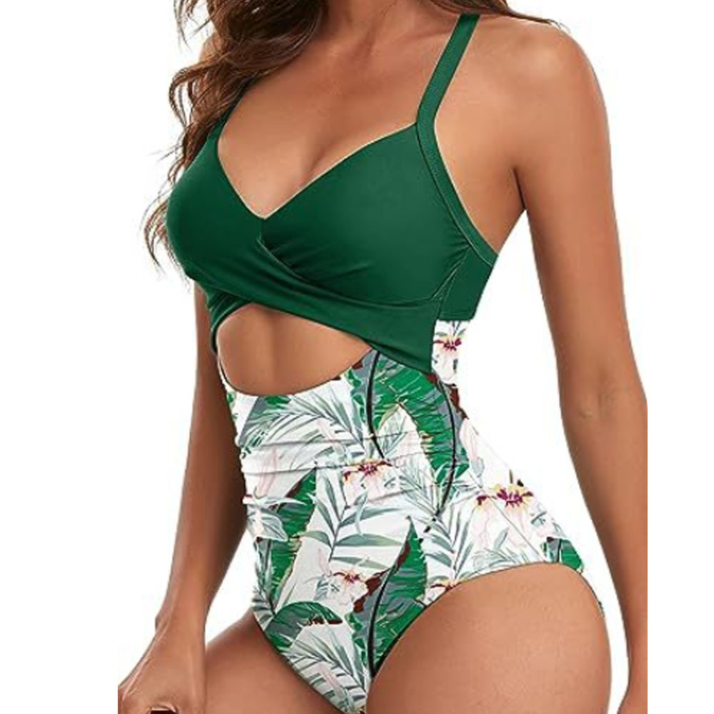 Costume da bagno donna monopezzo moda scavato senza schiena aderente bikini - Foto 49 di 50