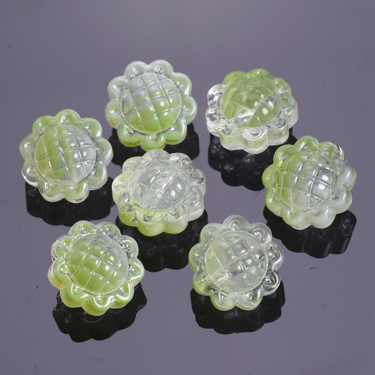 10pcs Handmade Sunflower 15mm Lampwork Glass Loose Beads For Jewelry Making - Picture 6 of 13