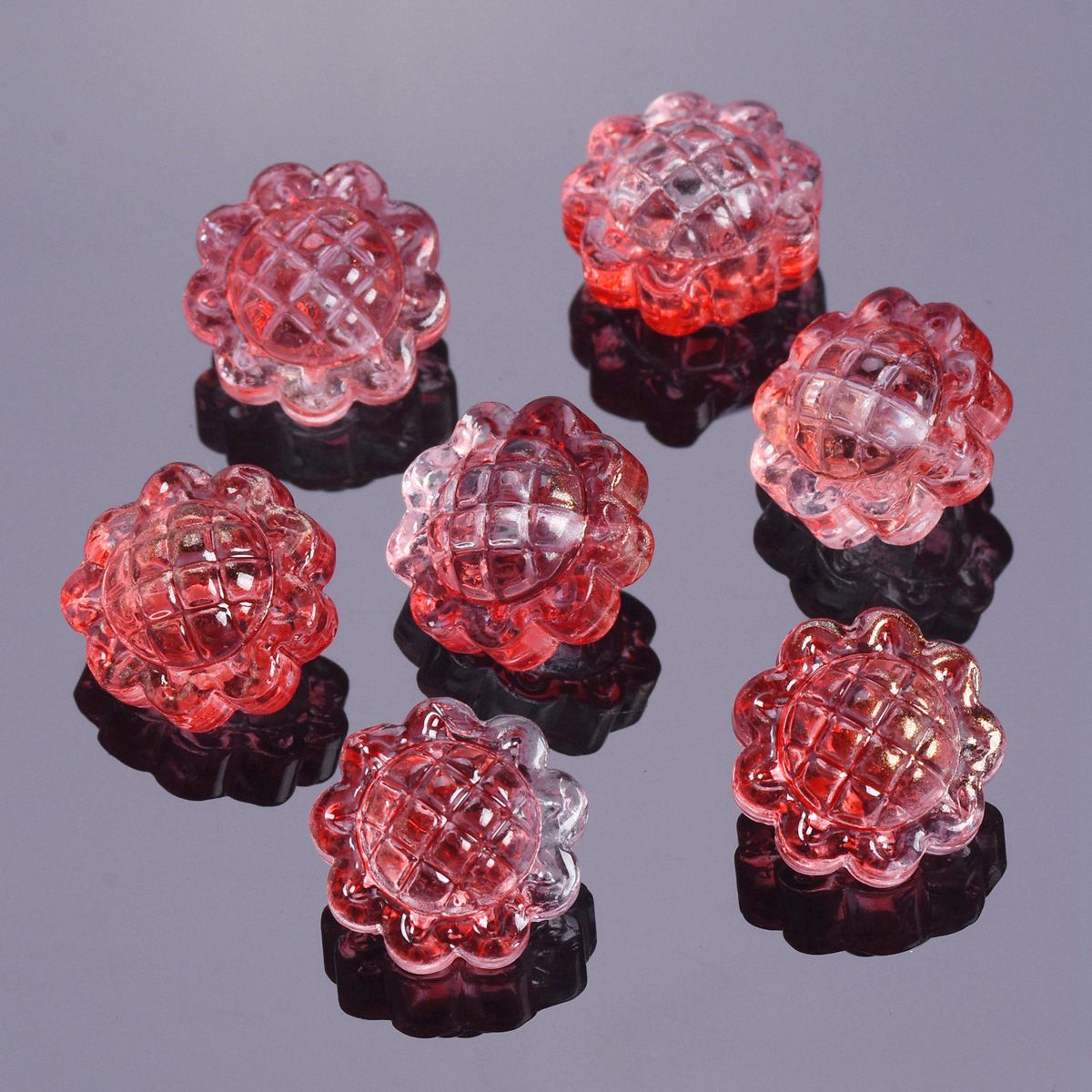 10pcs Handmade Sunflower 15mm Lampwork Glass Loose Beads For Jewelry Making - Picture 13 of 13