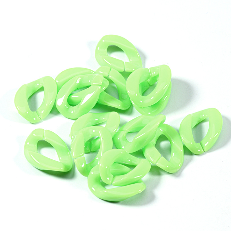 50pcs Opaque Acrylic Plastic 23x16mm Oval Chain Open Link Connector DIY Jewelry - Picture 13 of 20