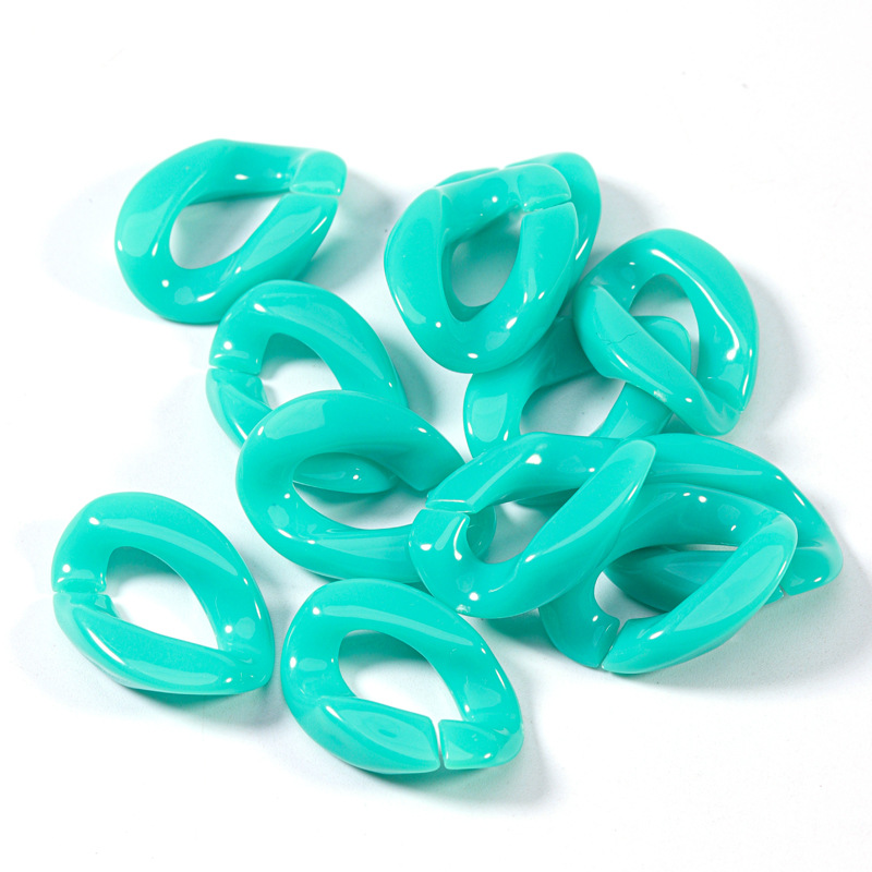 50pcs Opaque Acrylic Plastic 23x16mm Oval Chain Open Link Connector DIY Jewelry - Picture 14 of 20