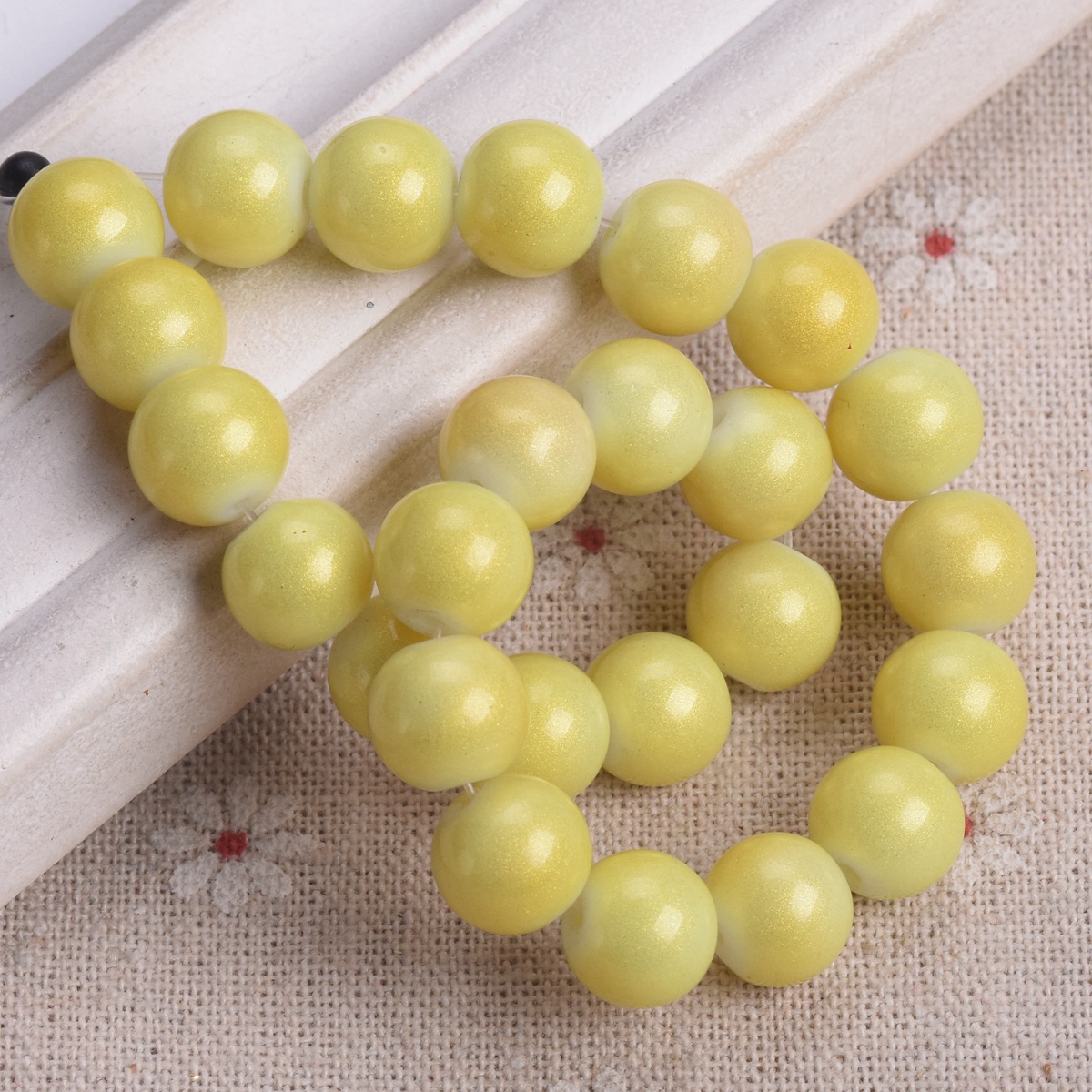 4mm 6mm 8mm 10mm Round Shiny Foil Coated Opaque Glass Loose Spacer Beads Lot - Picture 10 of 20