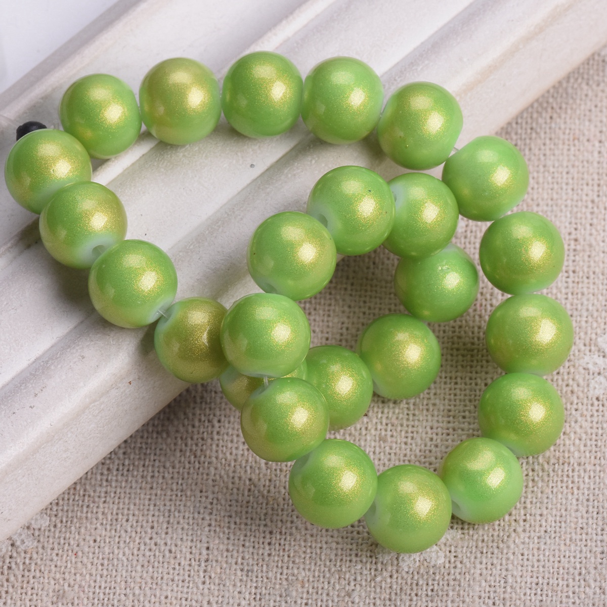 4mm 6mm 8mm 10mm Round Shiny Foil Coated Opaque Glass Loose Spacer Beads Lot - Picture 13 of 20