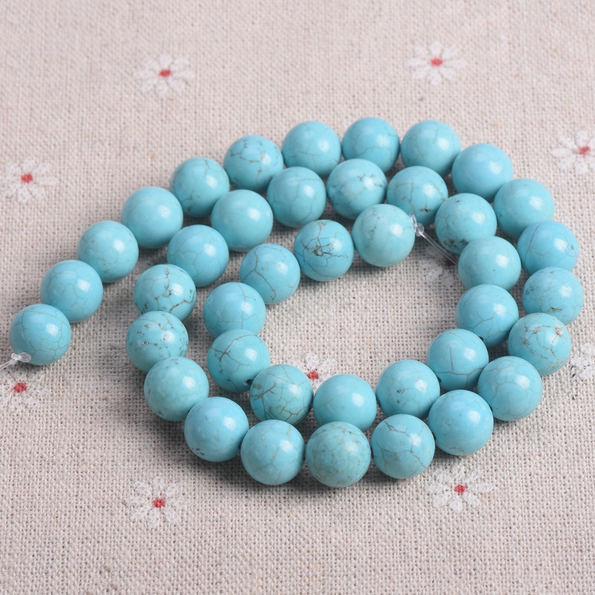1 Strand 40cm(15inch) Natural Stone Artificial Turquoise 4/6/8/10/12mm Beads - Picture 8 of 9