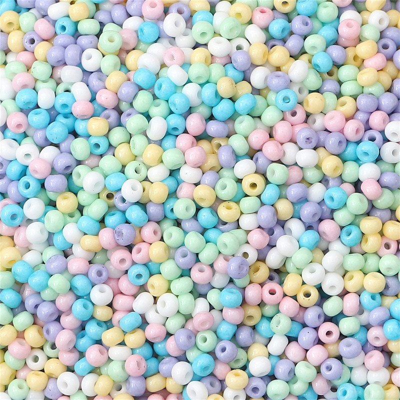 Colorful Mixed 2mm 3mm Small Round Opaque Glass Wholesale Loose Beads DIY Lot - Picture 7 of 40